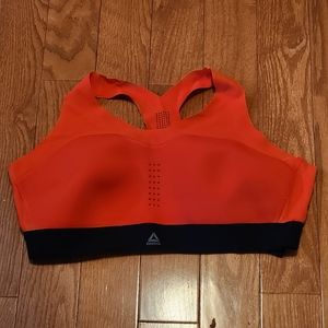 Reebok Red and Black Sports Bra XL Fitness